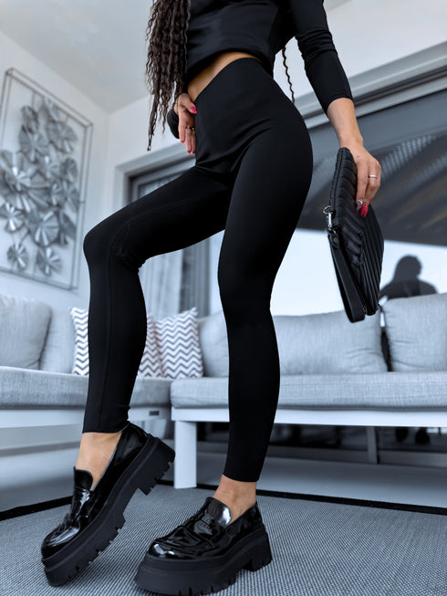 THERMO leggings "PERFECT BODY LM819" - BLACK PRE-ORDER